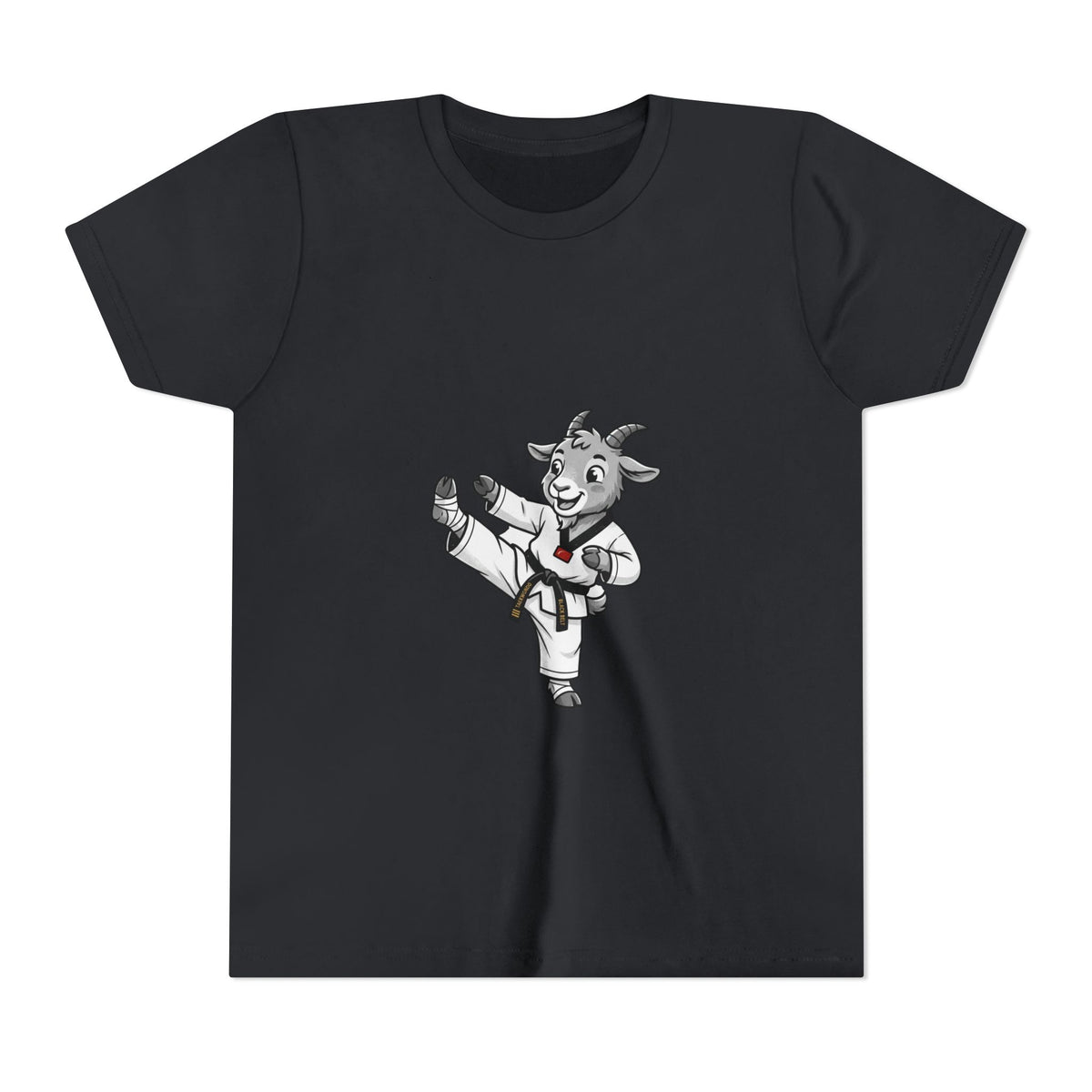 Youth Karate Goat T-Shirt — Cute Martial Arts Kid Tee