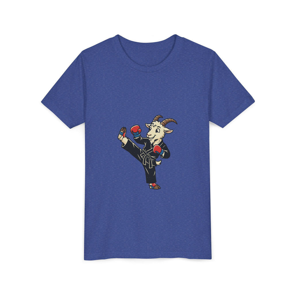 Kids Martial Arts Goat Tee — Youth Karate Kick Shirt