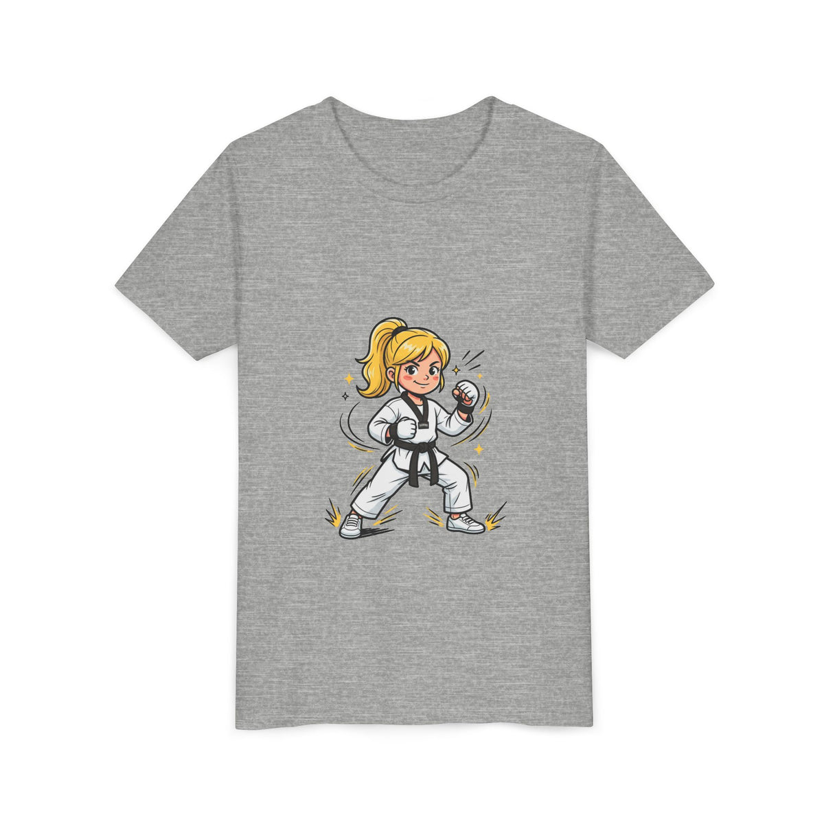 Youth Karate Girl Tee — Girls Martial Arts Short Sleeve Shirt