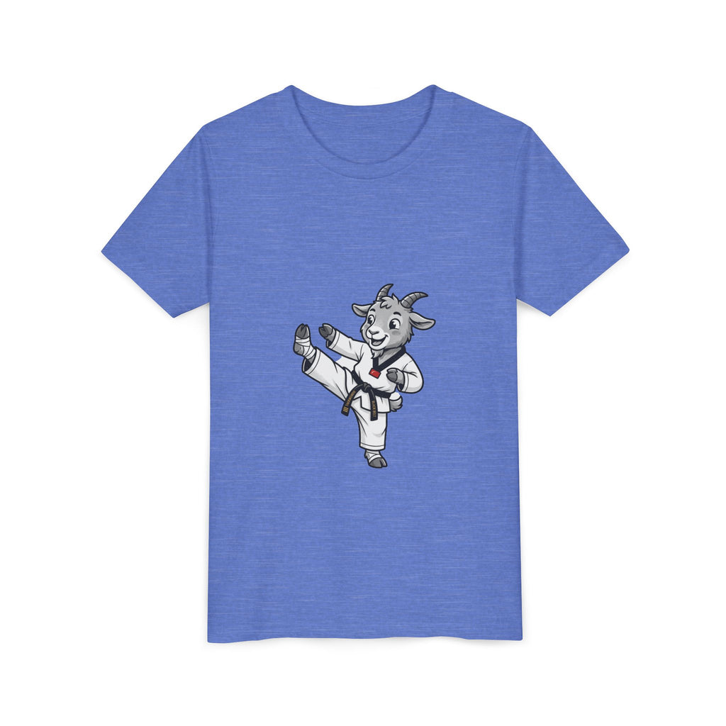 Youth Karate Goat T-Shirt — Cute Martial Arts Kid Tee