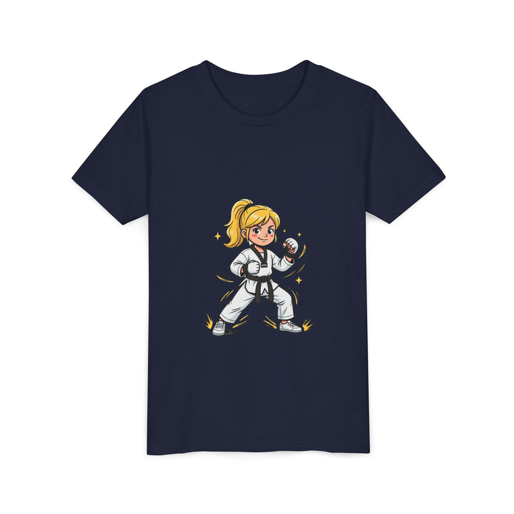 Youth Karate Girl Tee — Girls Martial Arts Short Sleeve Shirt