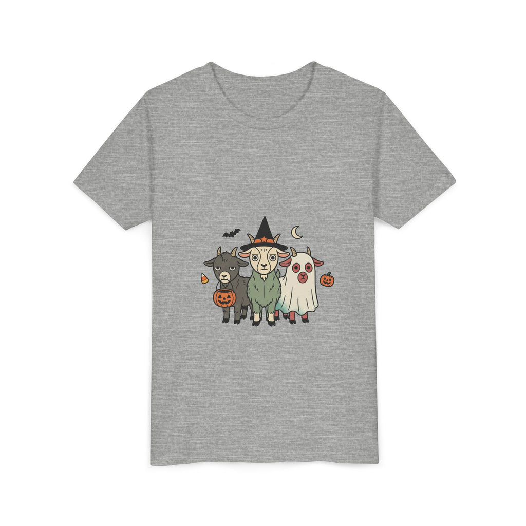 Kids Halloween Goat Squad Tee — Cute Witch, Ghost & Pumpkin Costume Shirt