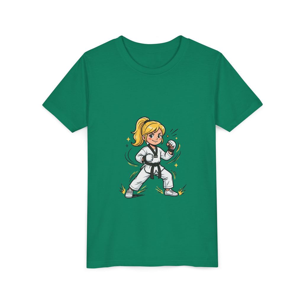 Youth Karate Girl Tee — Girls Martial Arts Short Sleeve Shirt