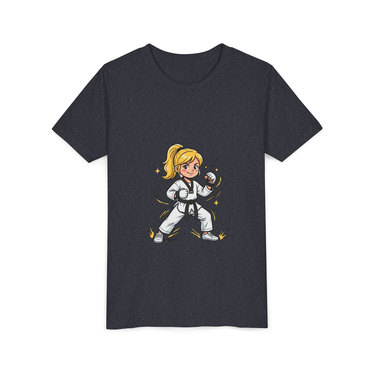 Youth Karate Girl Tee — Girls Martial Arts Short Sleeve Shirt