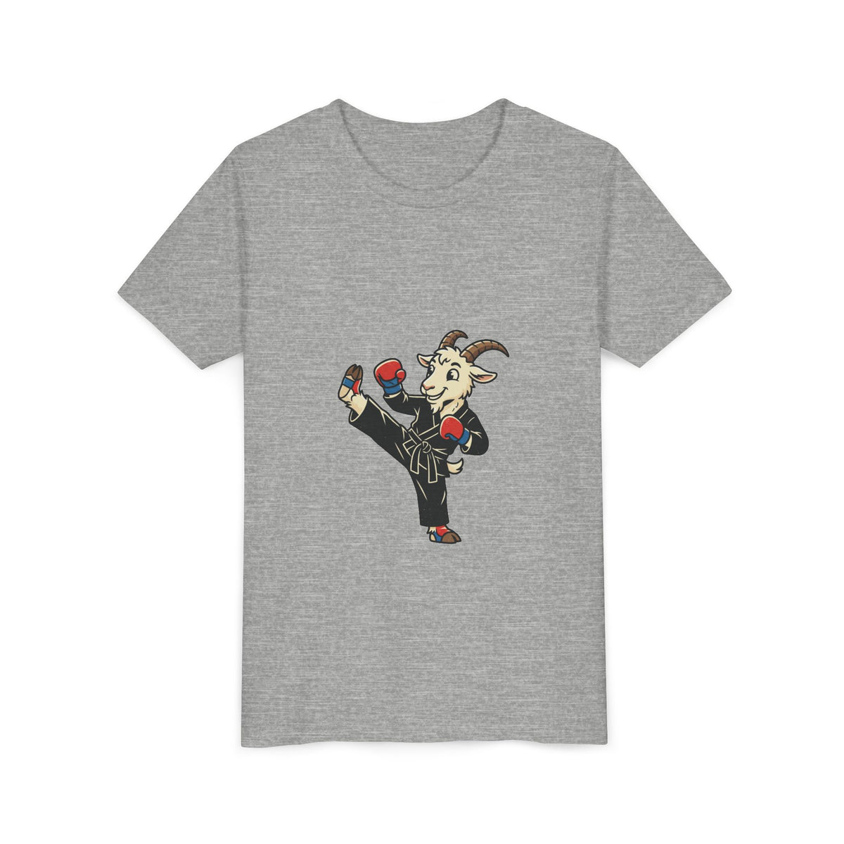Kids Martial Arts Goat Tee — Youth Karate Kick Shirt