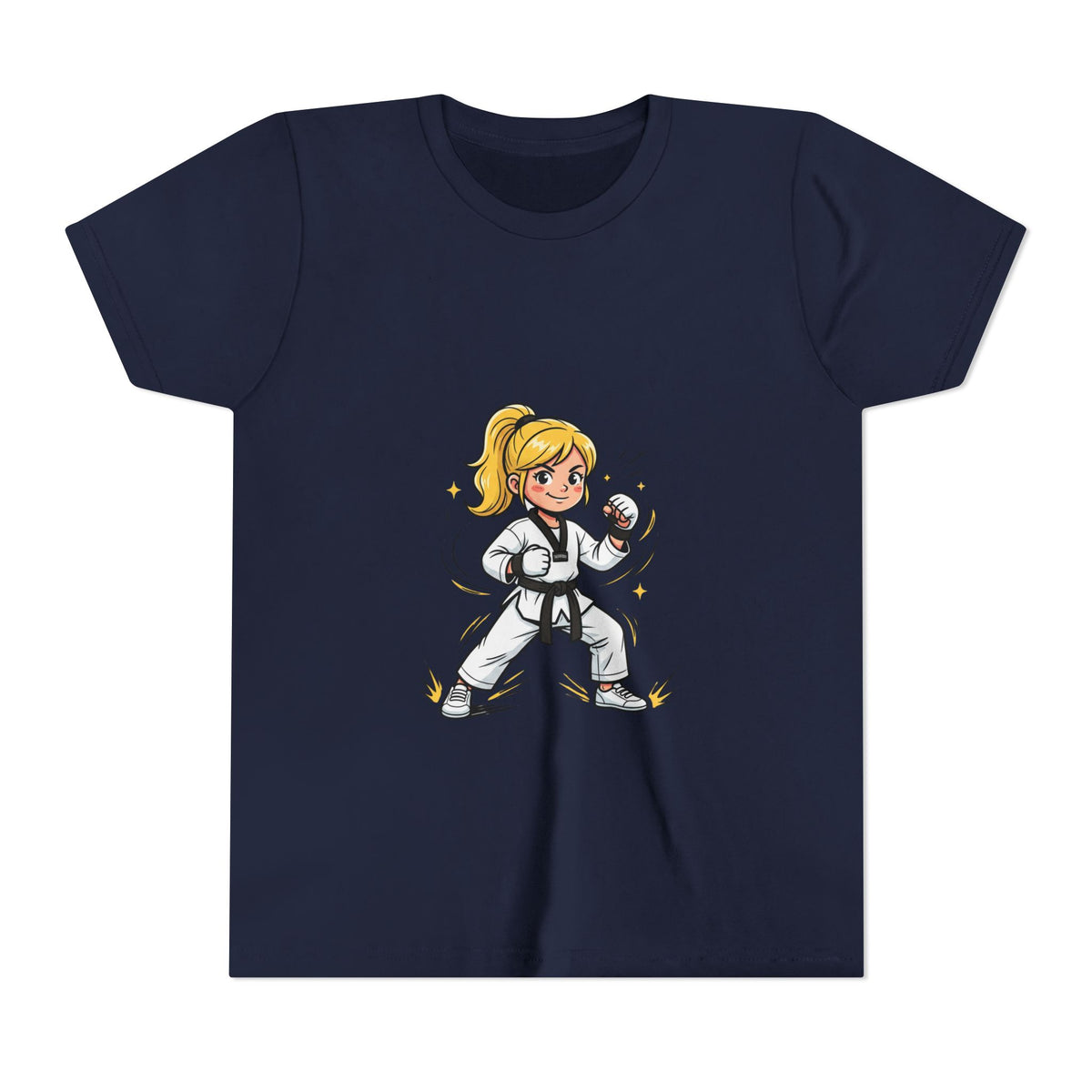 Youth Karate Girl Tee — Girls Martial Arts Short Sleeve Shirt