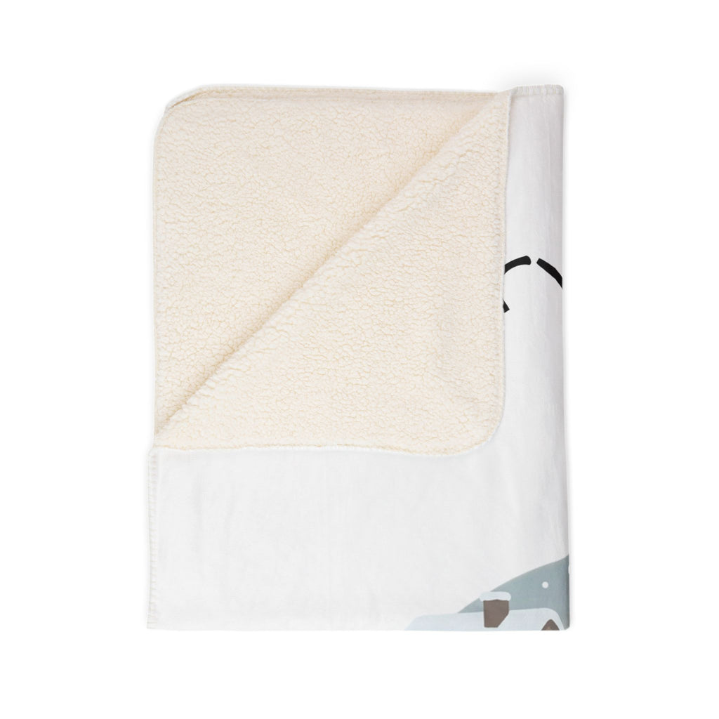 Merry Goatmas Fleece Blanket | Christmas Goats Holiday Sherpa Throw