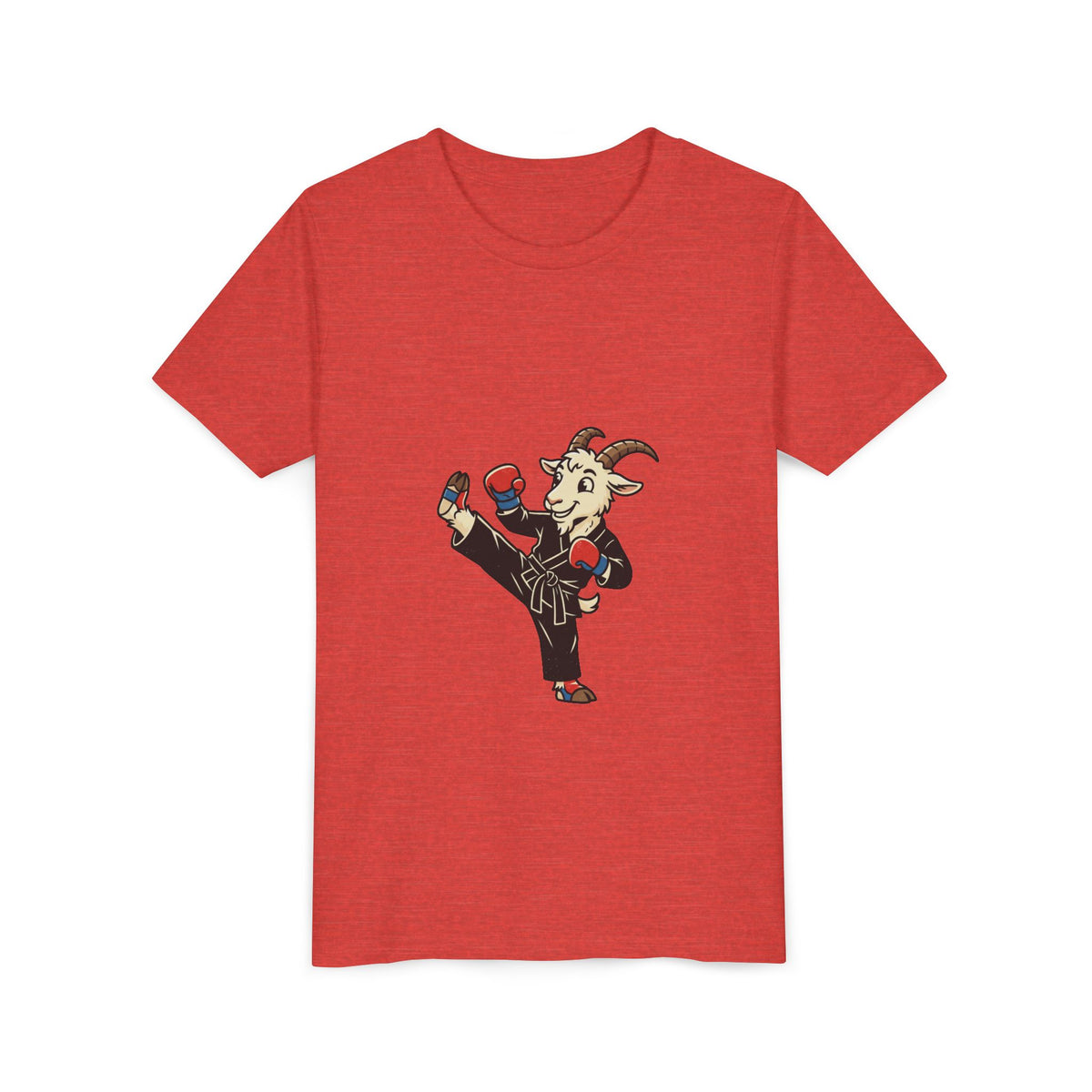 Kids Martial Arts Goat Tee — Youth Karate Kick Shirt