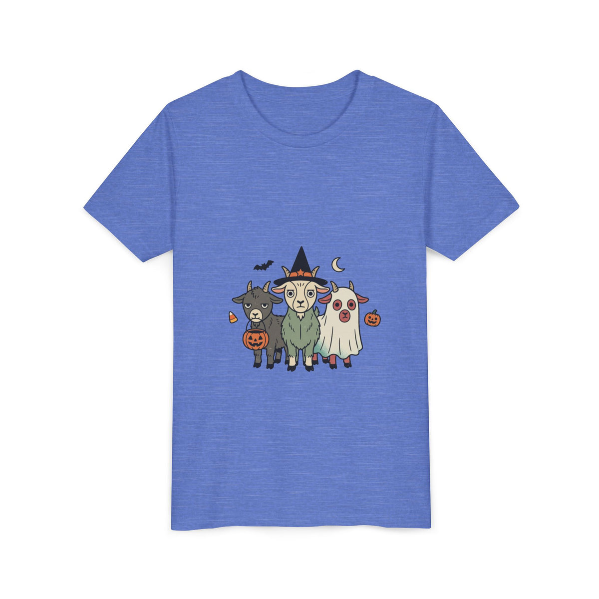 Kids Halloween Goat Squad Tee — Cute Witch, Ghost & Pumpkin Costume Shirt
