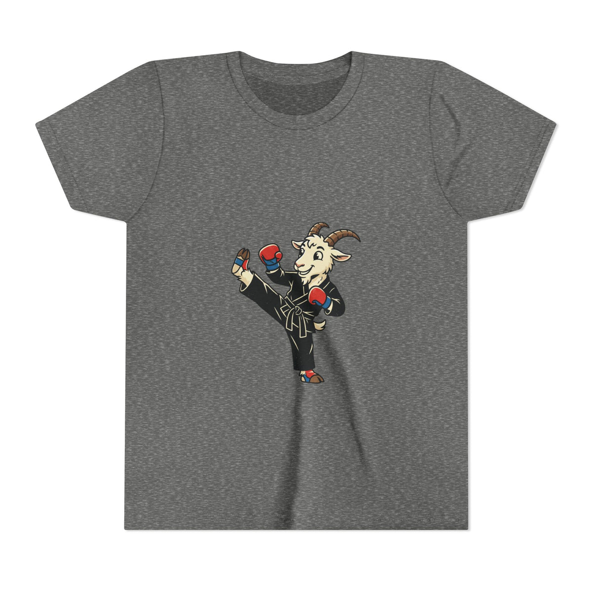 Kids Martial Arts Goat Tee — Youth Karate Kick Shirt