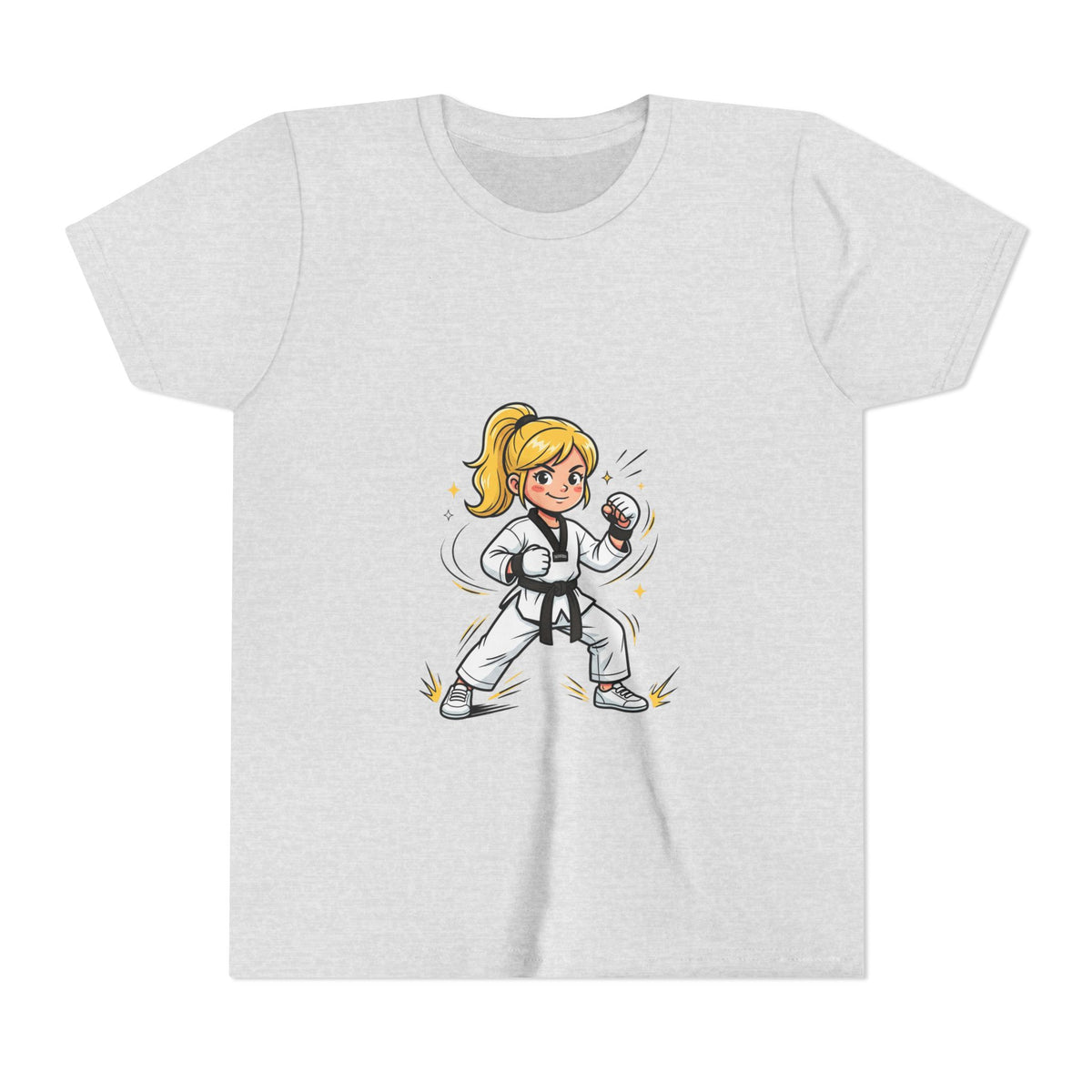 Youth Karate Girl Tee — Girls Martial Arts Short Sleeve Shirt