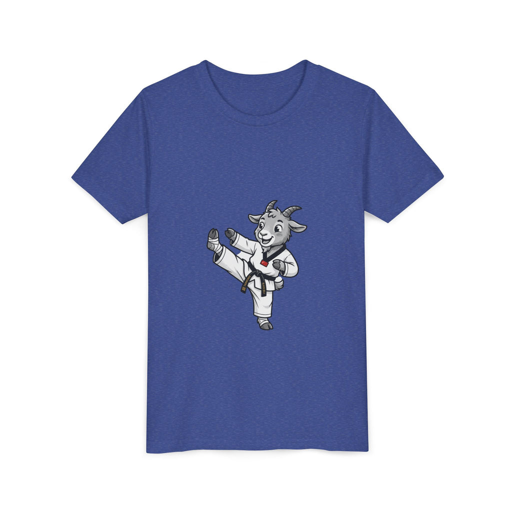 Youth Karate Goat T-Shirt — Cute Martial Arts Kid Tee