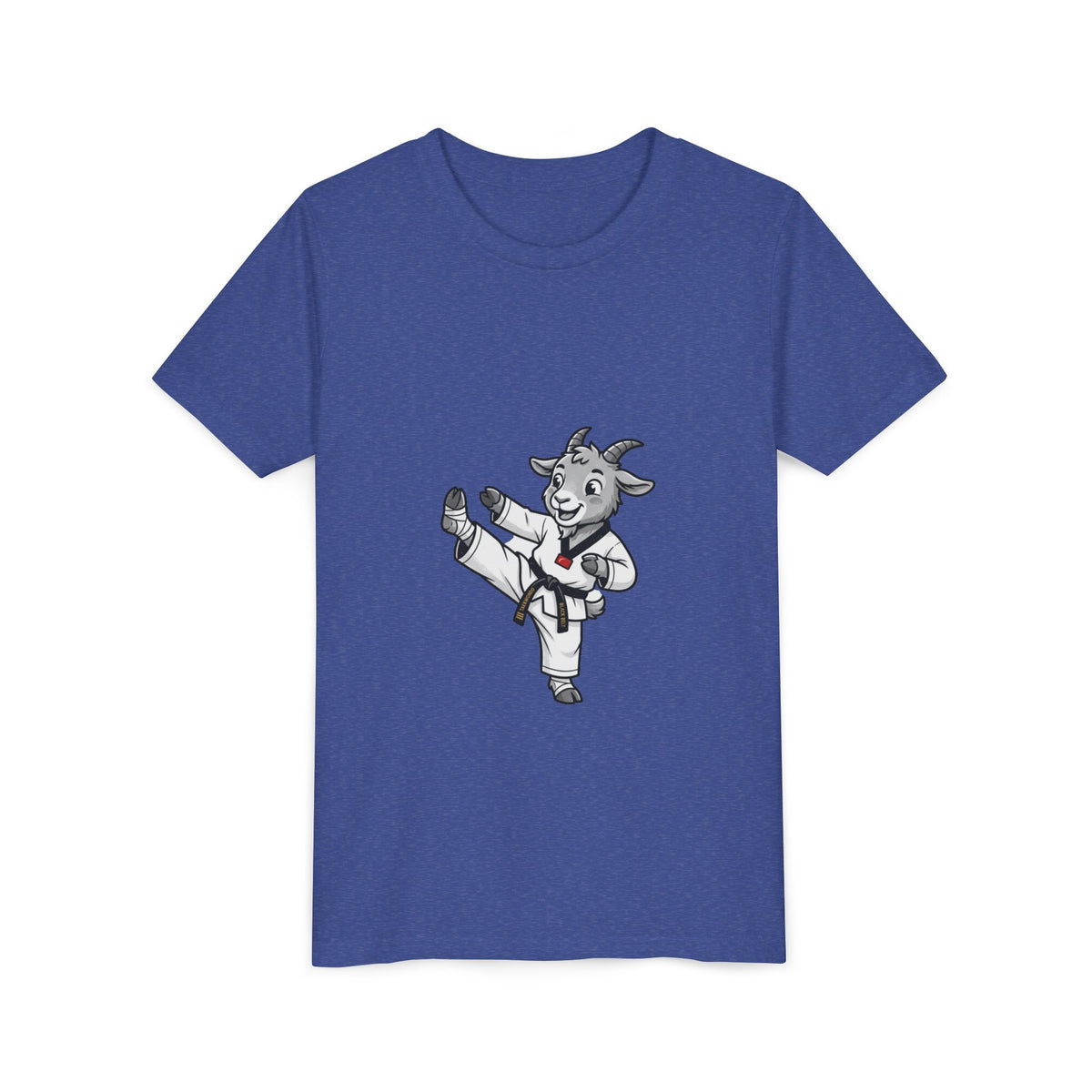 Youth Karate Goat T-Shirt — Cute Martial Arts Kid Tee