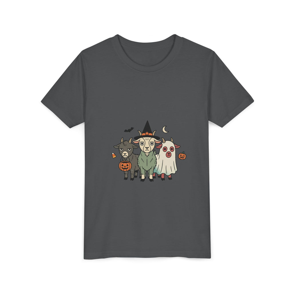 Kids Halloween Goat Squad Tee — Cute Witch, Ghost & Pumpkin Costume Shirt