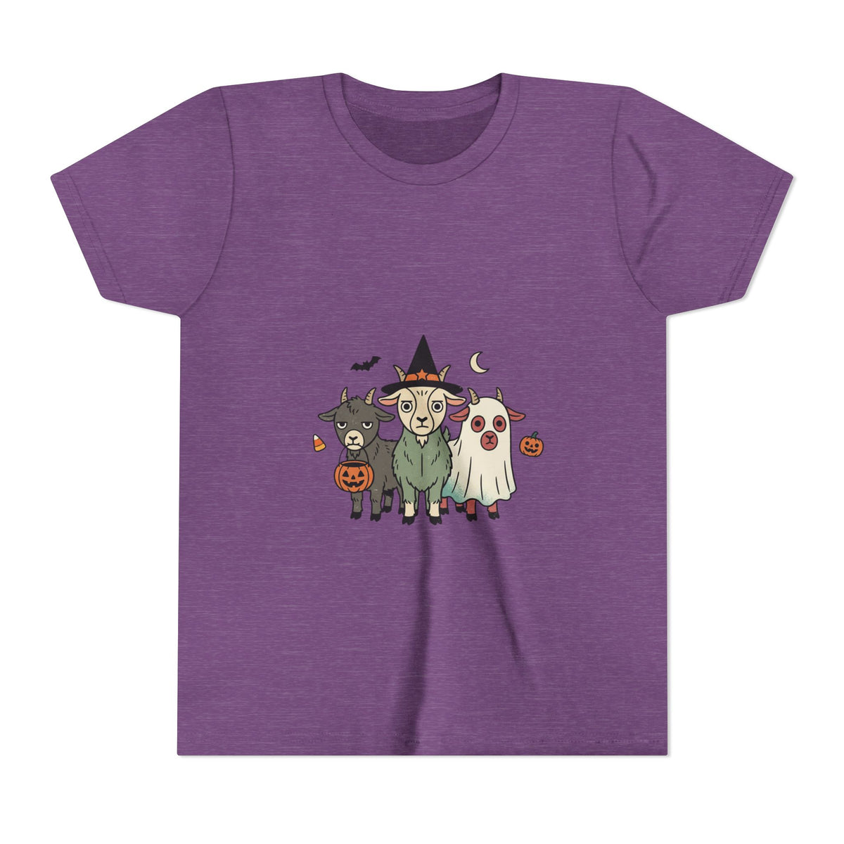 Kids Halloween Goat Squad Tee — Cute Witch, Ghost & Pumpkin Costume Shirt