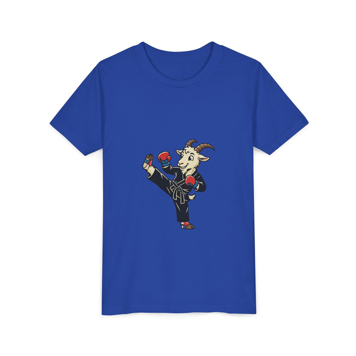 Kids Martial Arts Goat Tee — Youth Karate Kick Shirt