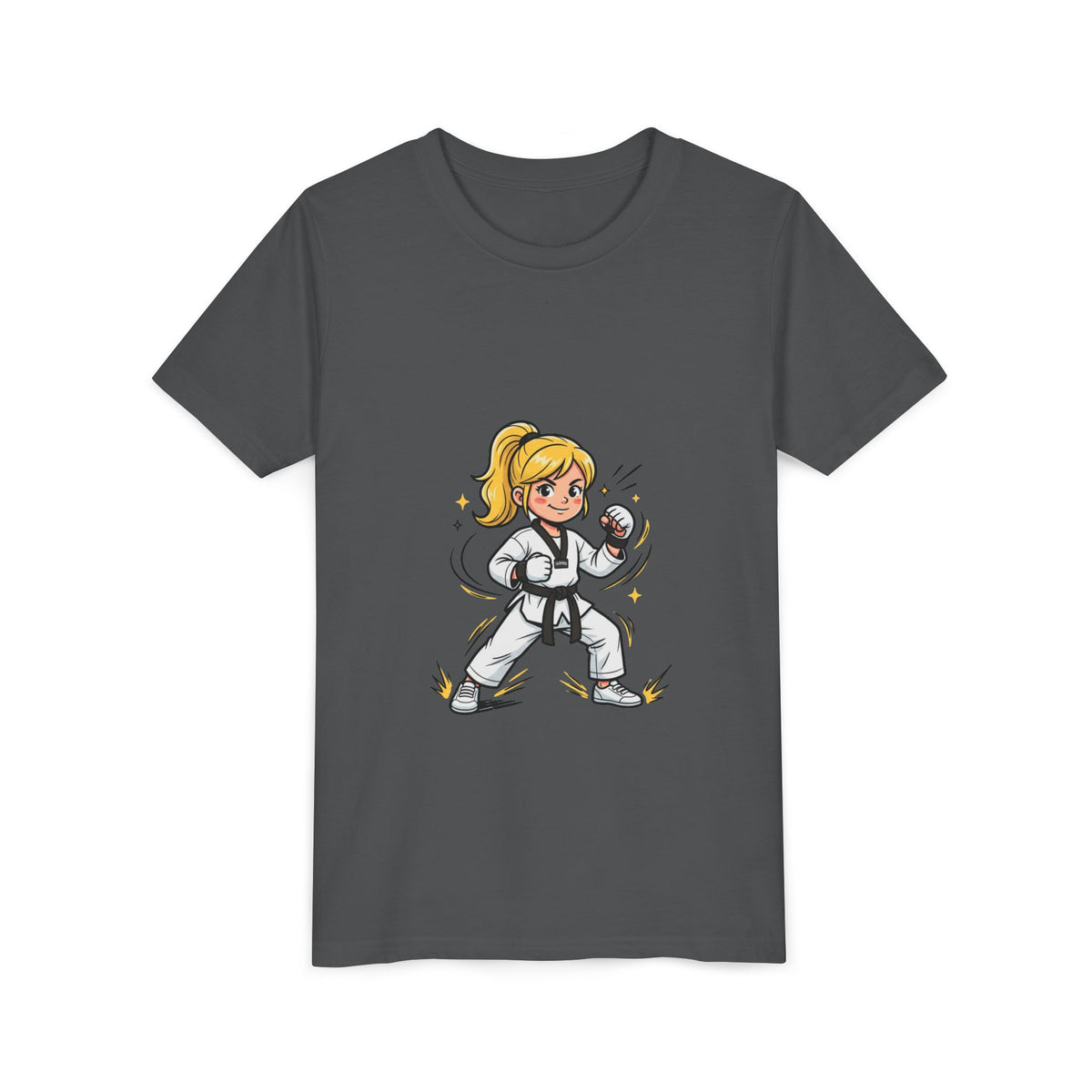 Youth Karate Girl Tee — Girls Martial Arts Short Sleeve Shirt