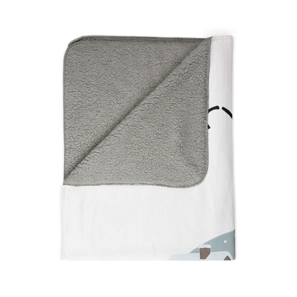 Merry Goatmas Fleece Blanket | Christmas Goats Holiday Sherpa Throw