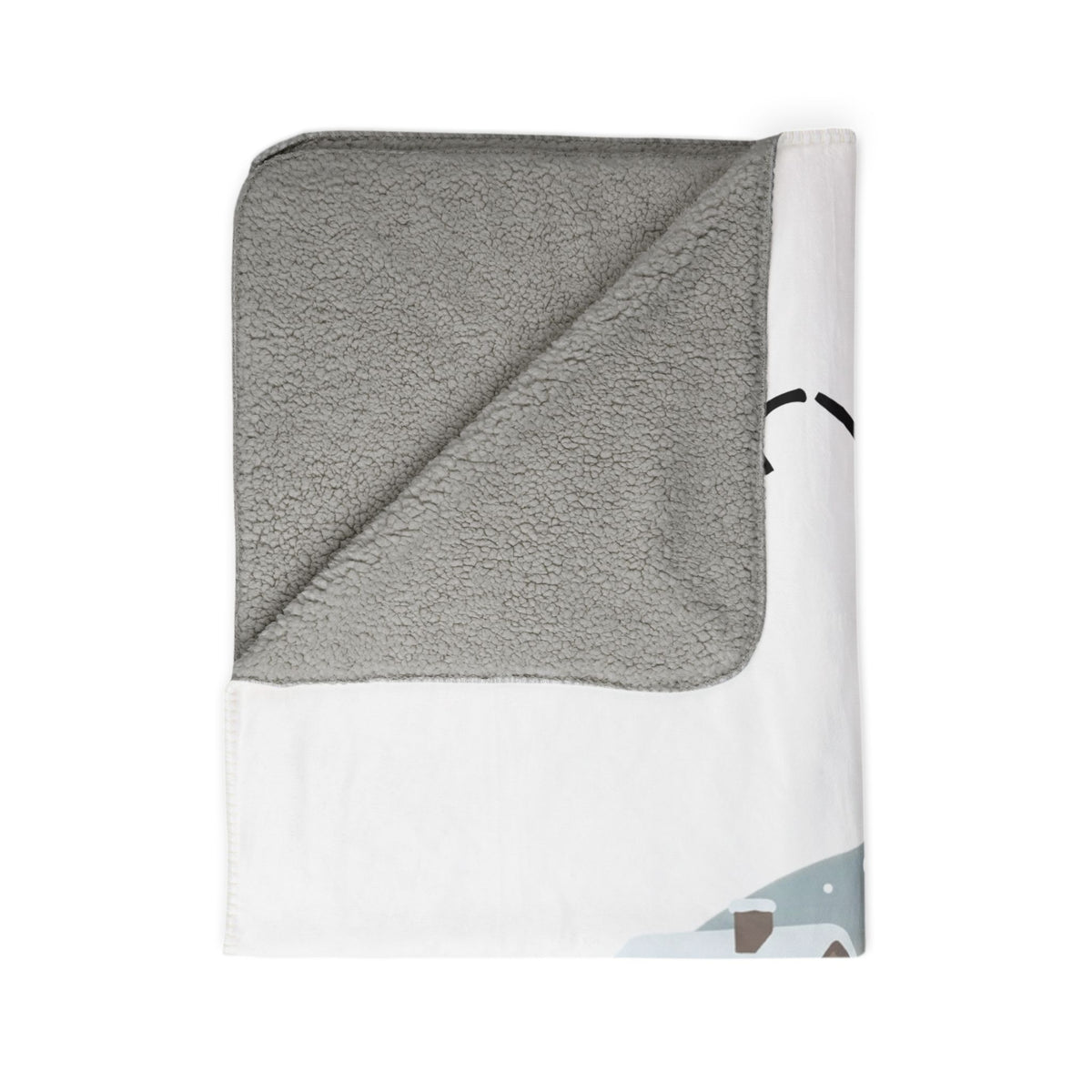 Merry Goatmas Fleece Blanket | Christmas Goats Holiday Sherpa Throw