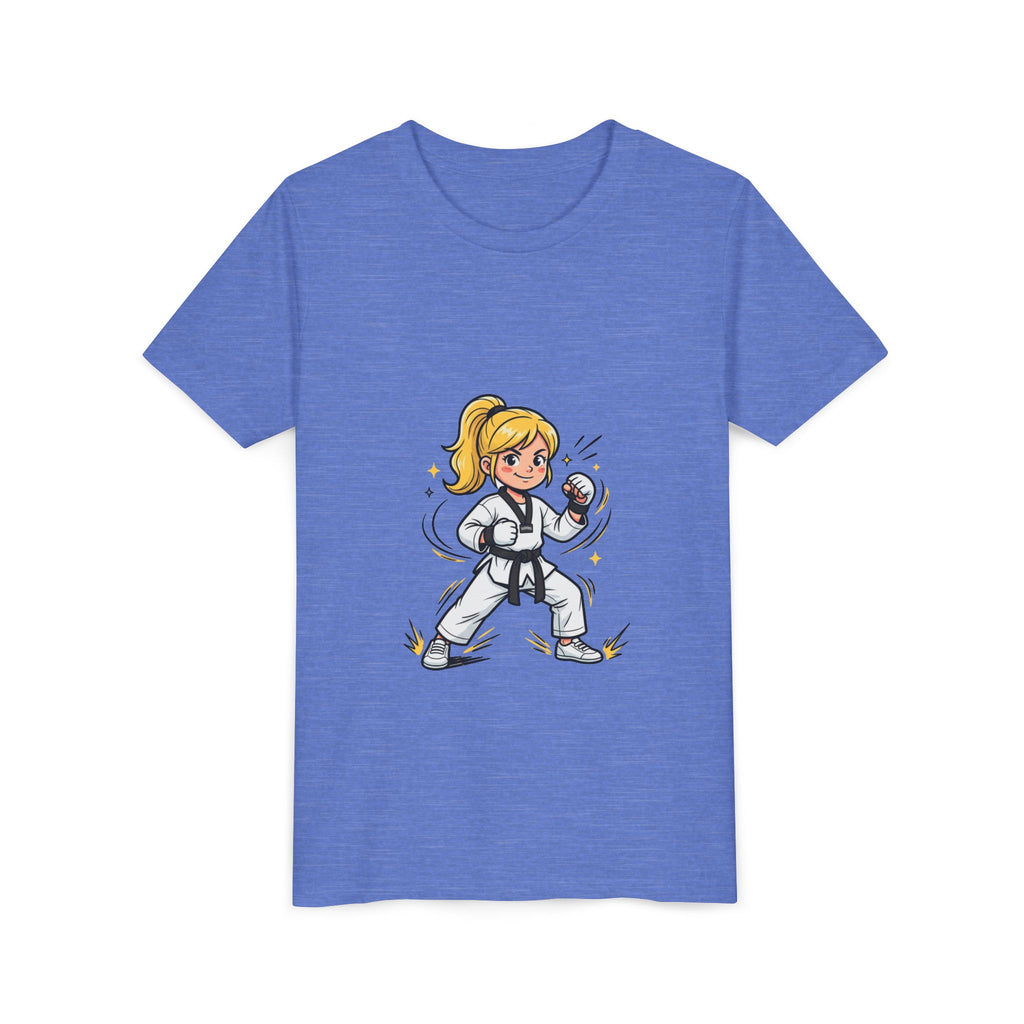 Youth Karate Girl Tee — Girls Martial Arts Short Sleeve Shirt