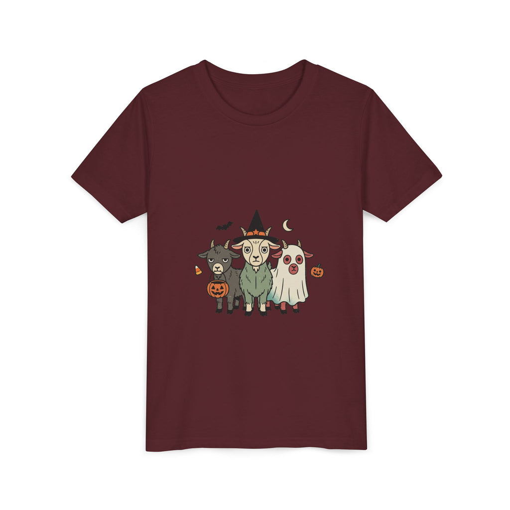 Kids Halloween Goat Squad Tee — Cute Witch, Ghost & Pumpkin Costume Shirt