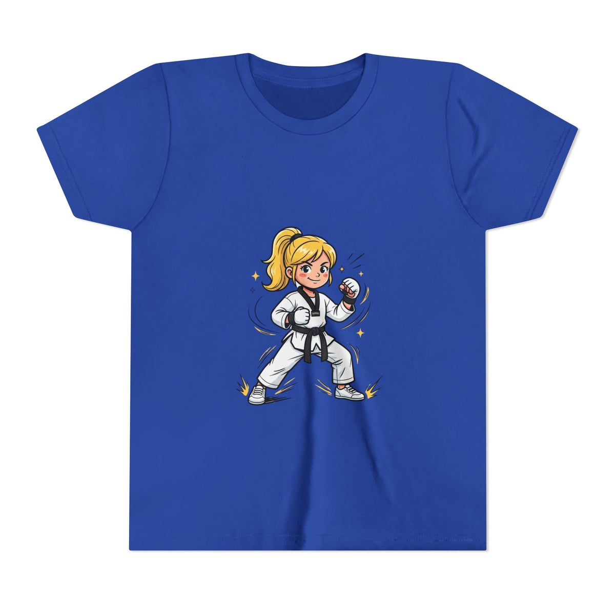 Youth Karate Girl Tee — Girls Martial Arts Short Sleeve Shirt