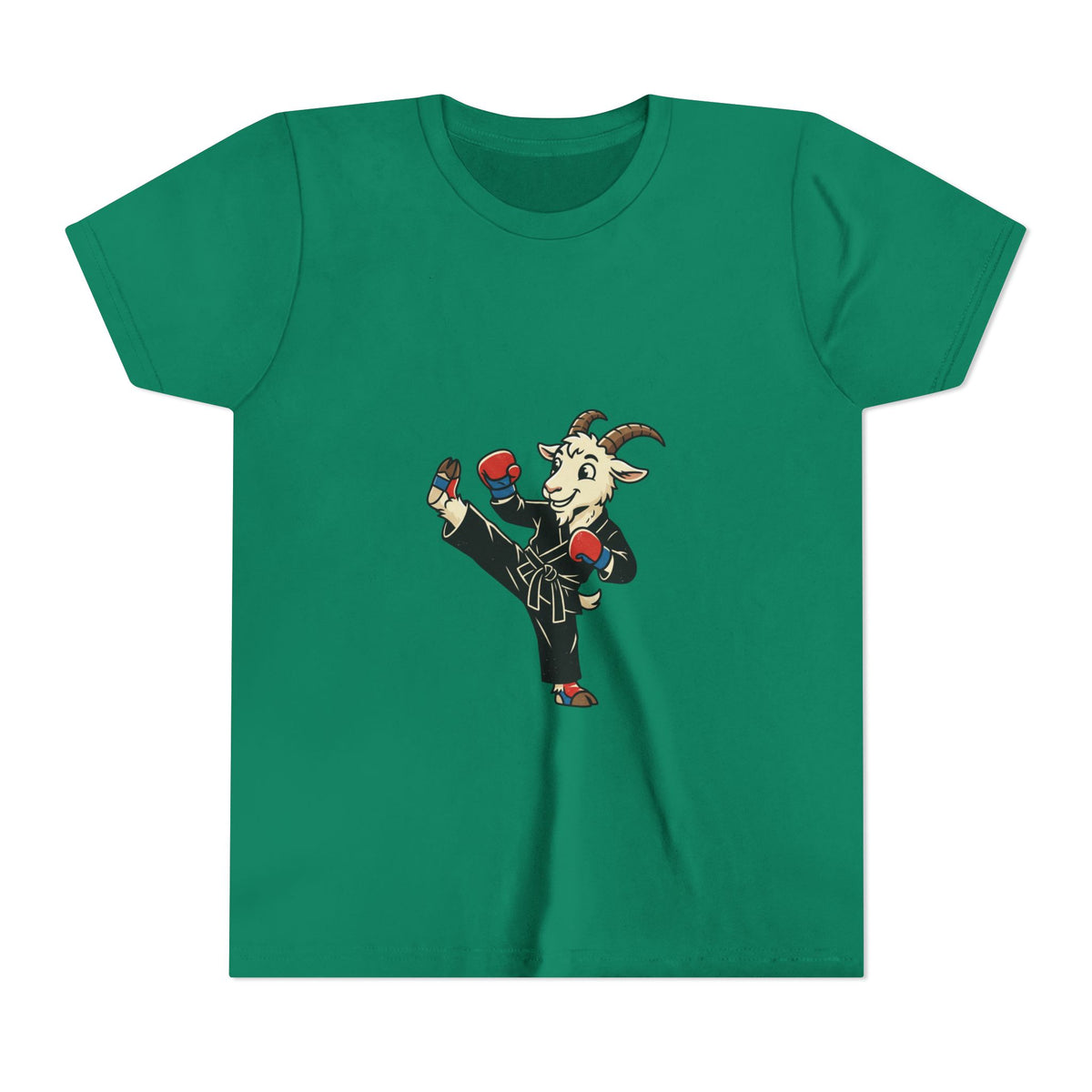 Kids Martial Arts Goat Tee — Youth Karate Kick Shirt