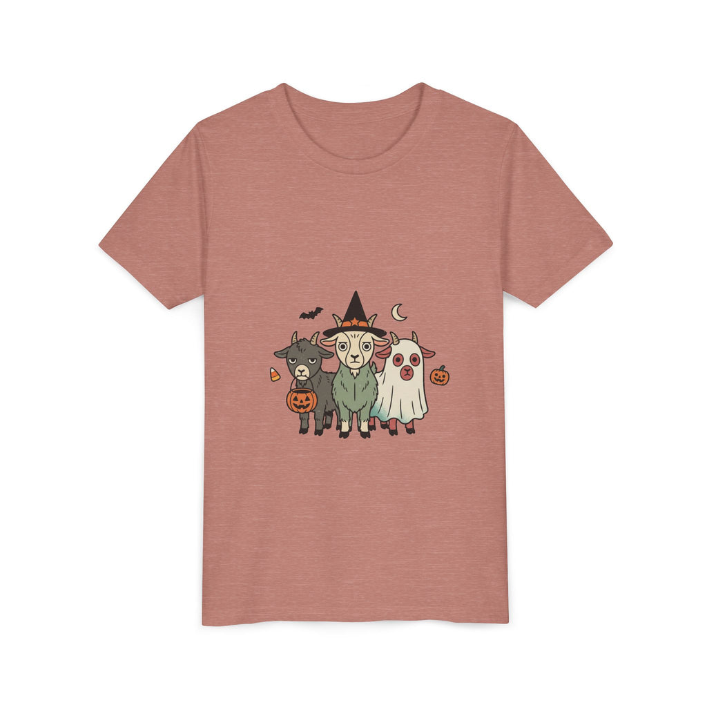 Kids Halloween Goat Squad Tee — Cute Witch, Ghost & Pumpkin Costume Shirt