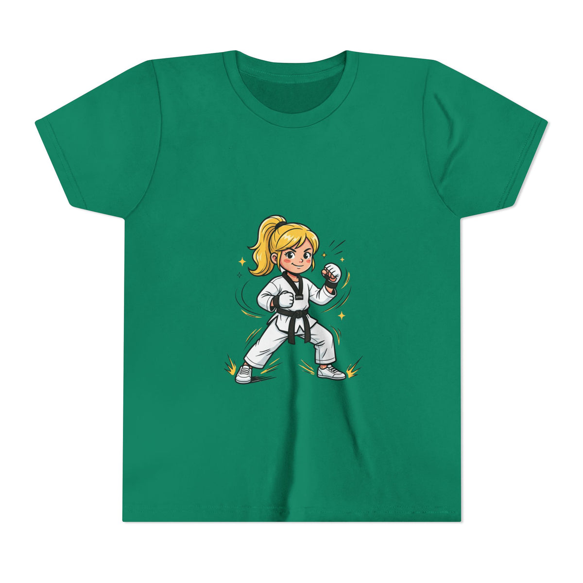 Youth Karate Girl Tee — Girls Martial Arts Short Sleeve Shirt