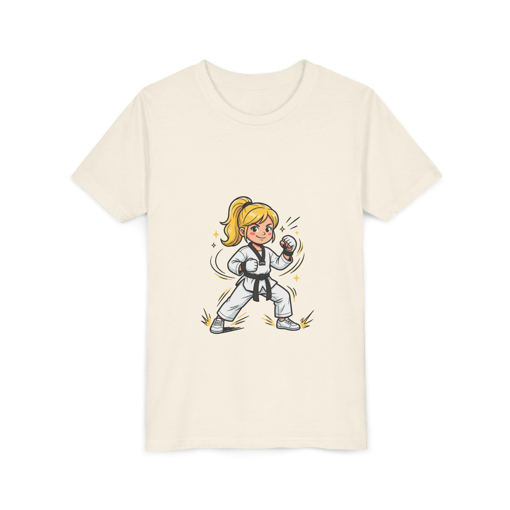 Youth Karate Girl Tee — Girls Martial Arts Short Sleeve Shirt