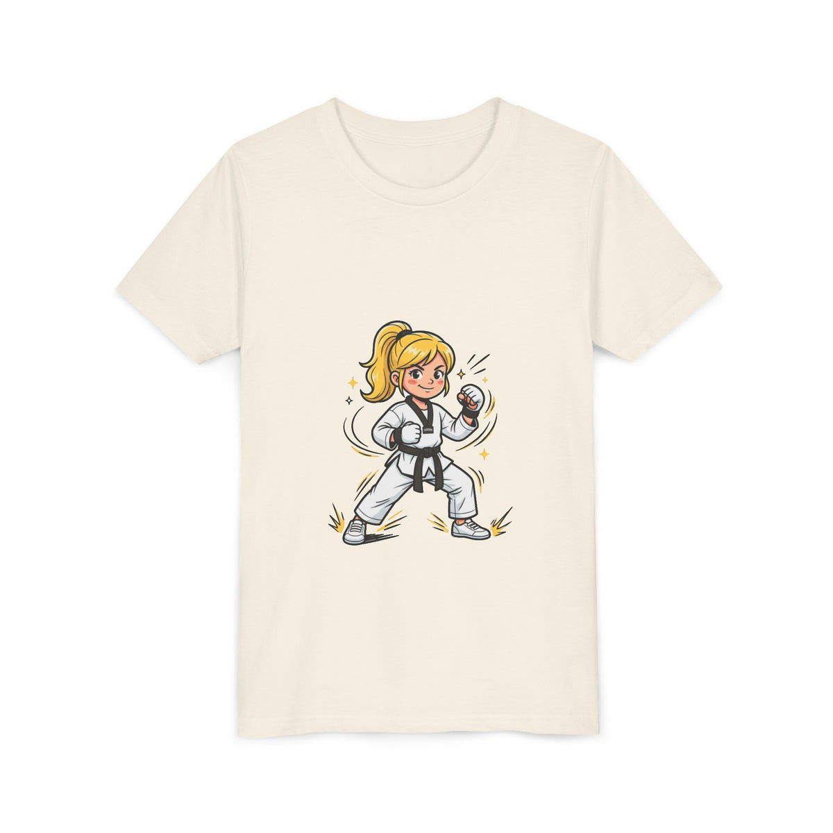 Youth Karate Girl Tee — Girls Martial Arts Short Sleeve Shirt