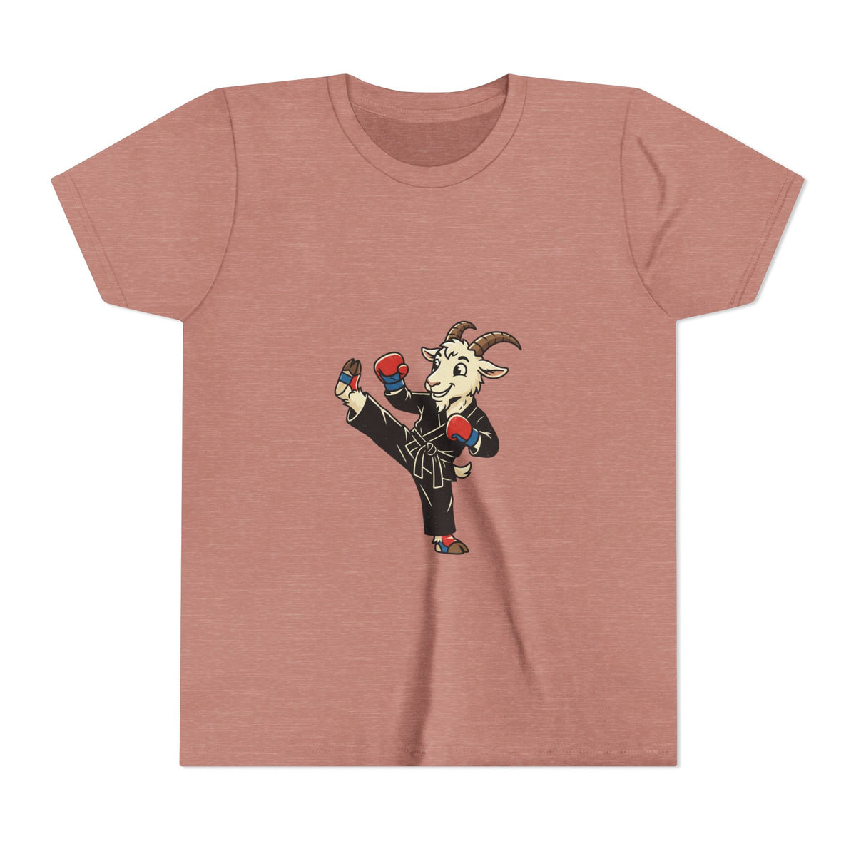 Kids Martial Arts Goat Tee — Youth Karate Kick Shirt