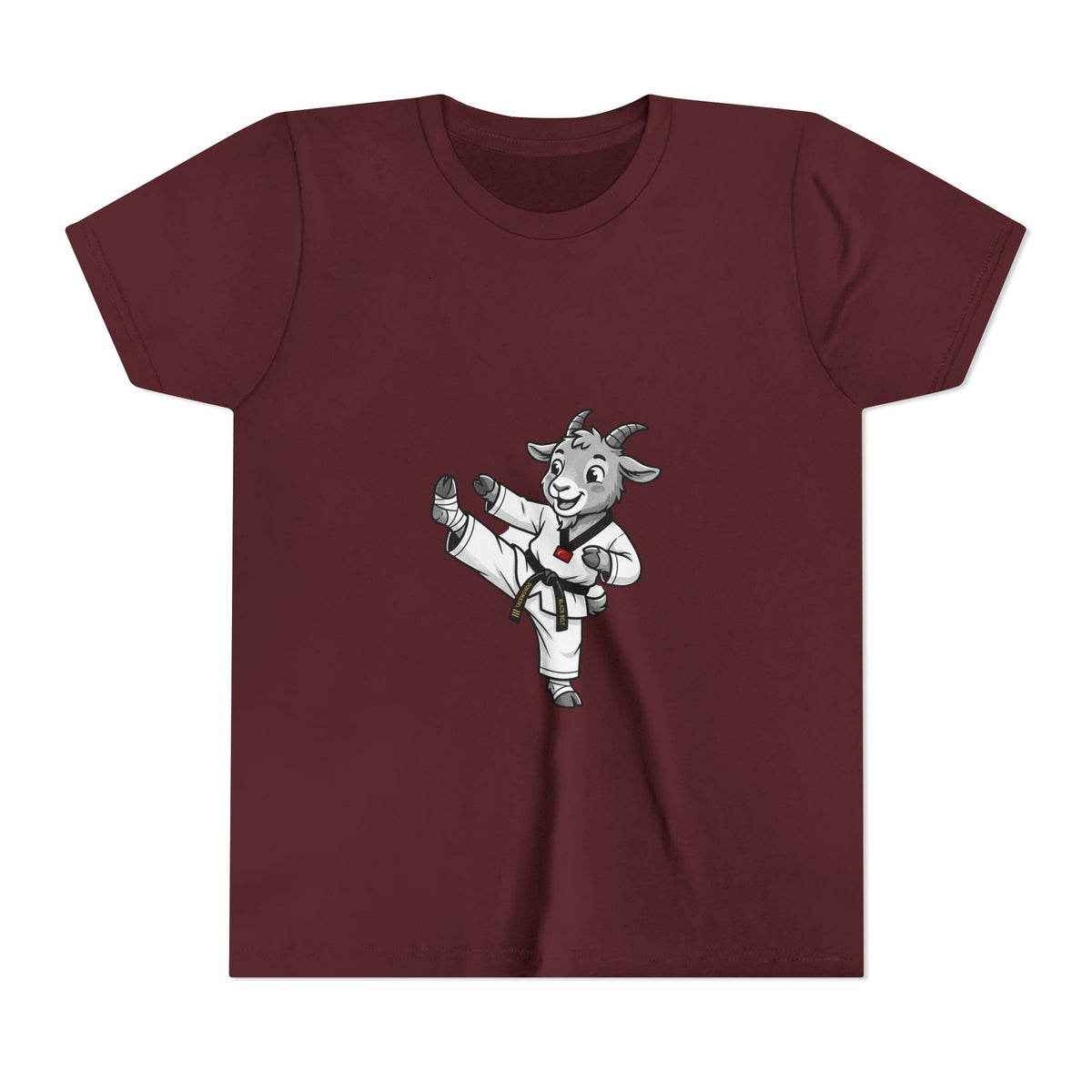 Youth Karate Goat T-Shirt — Cute Martial Arts Kid Tee