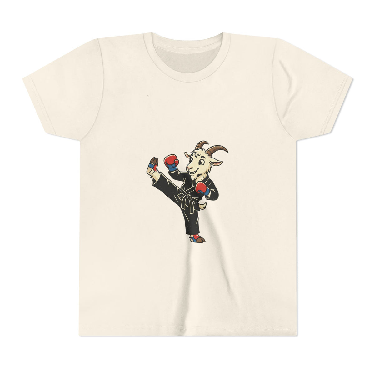 Kids Martial Arts Goat Tee — Youth Karate Kick Shirt