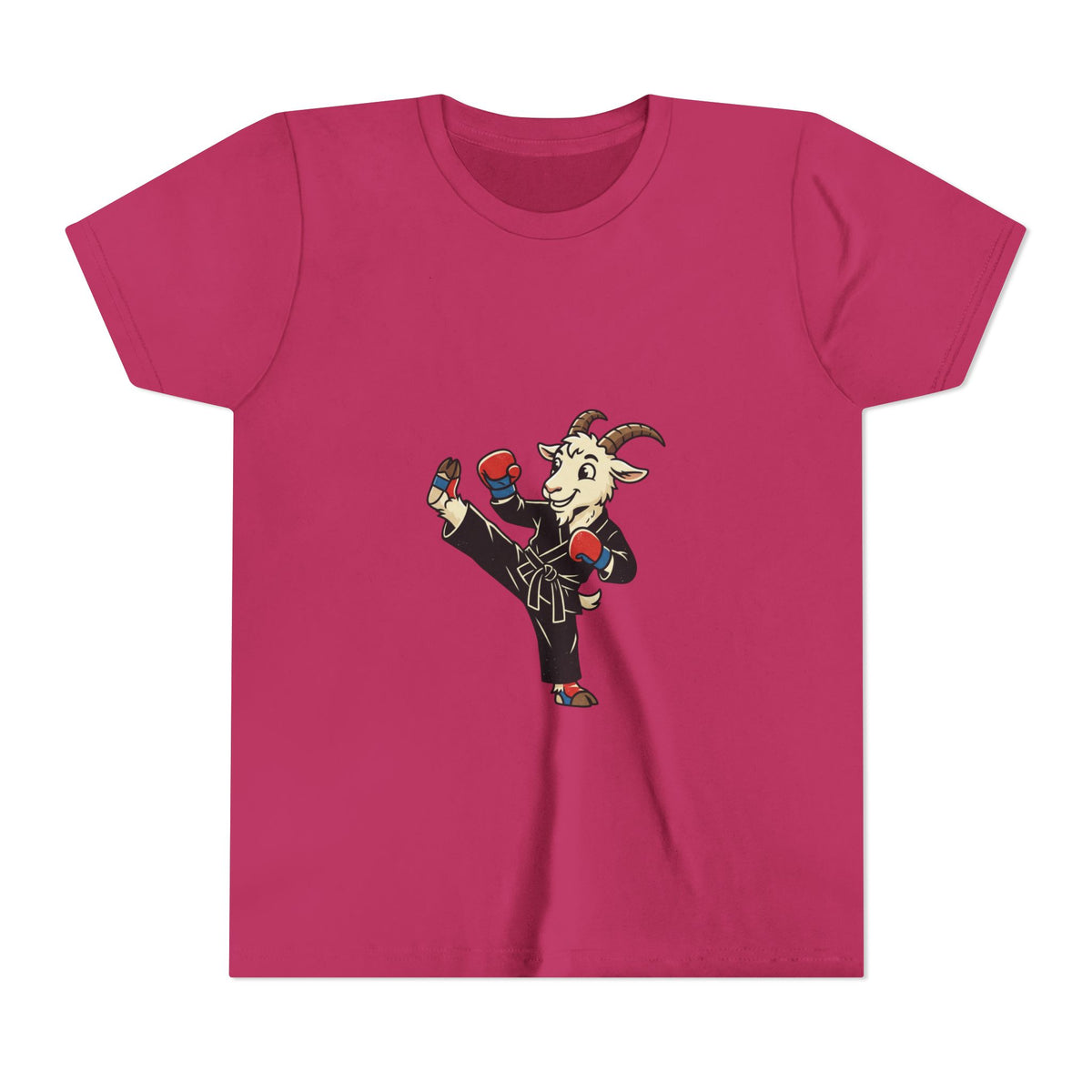 Kids Martial Arts Goat Tee — Youth Karate Kick Shirt
