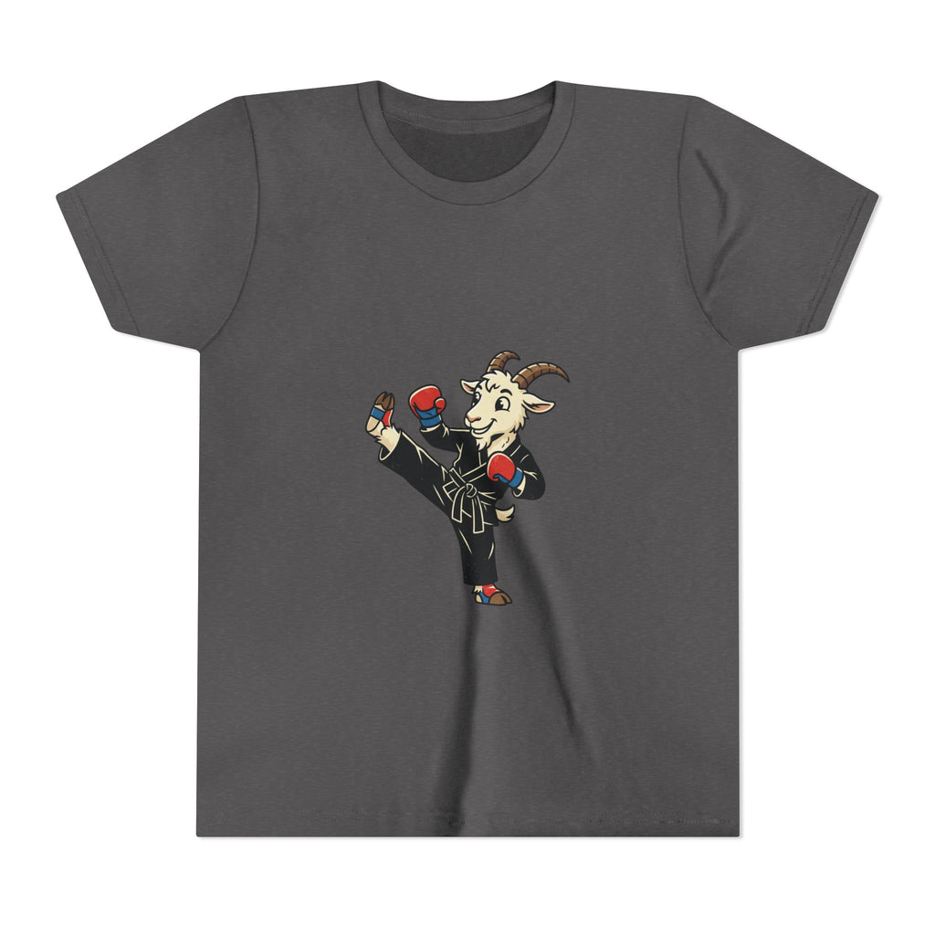 Kids Martial Arts Goat Tee — Youth Karate Kick Shirt