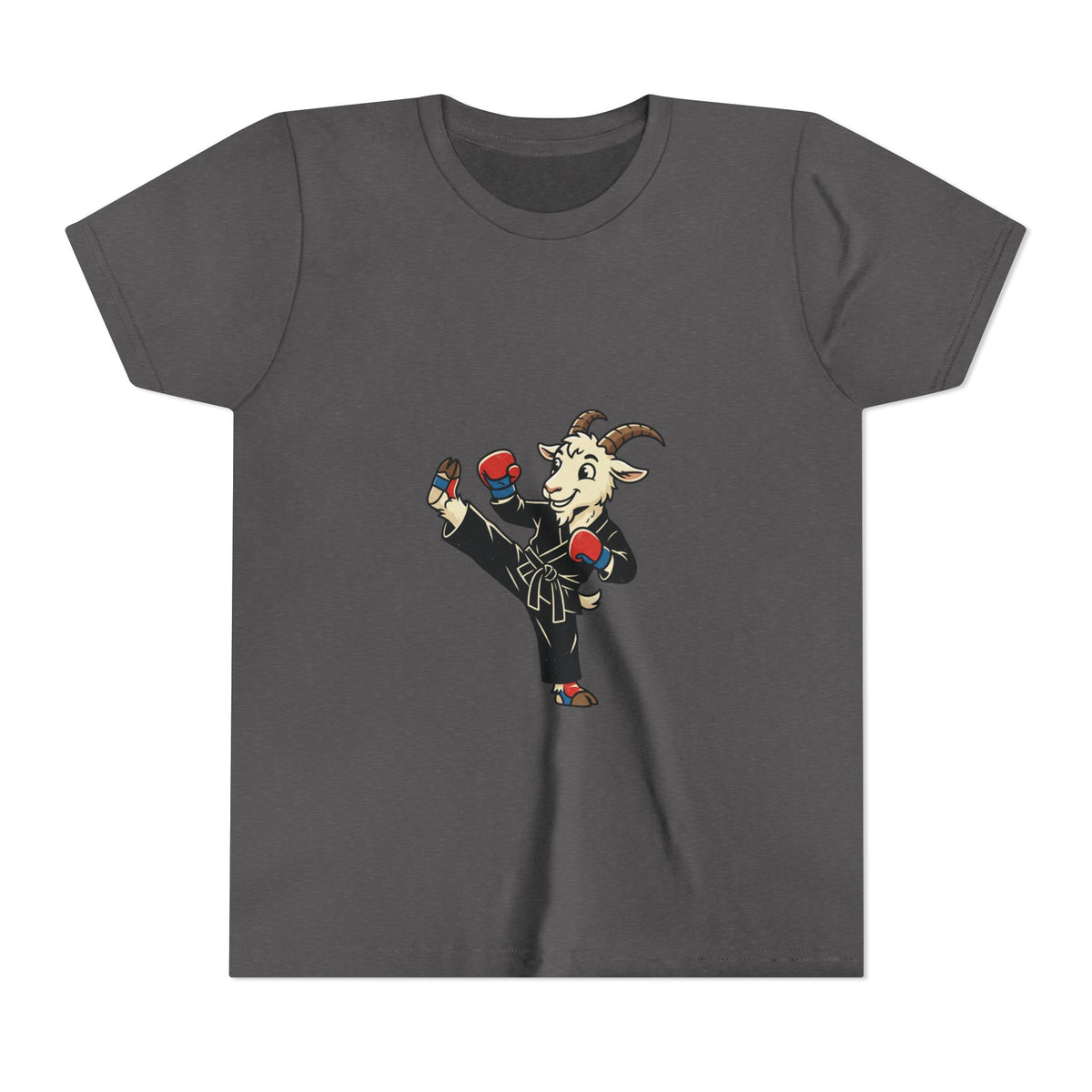 Kids Martial Arts Goat Tee — Youth Karate Kick Shirt