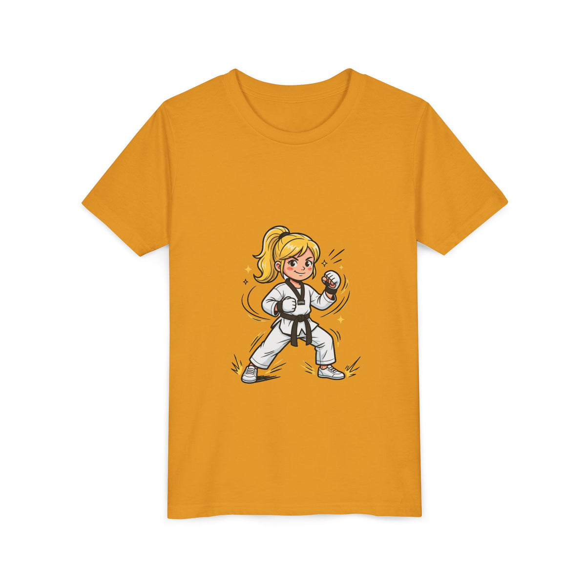 Youth Karate Girl Tee — Girls Martial Arts Short Sleeve Shirt