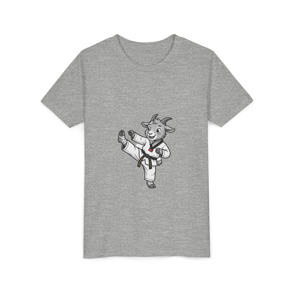 Youth Karate Goat T-Shirt — Cute Martial Arts Kid Tee