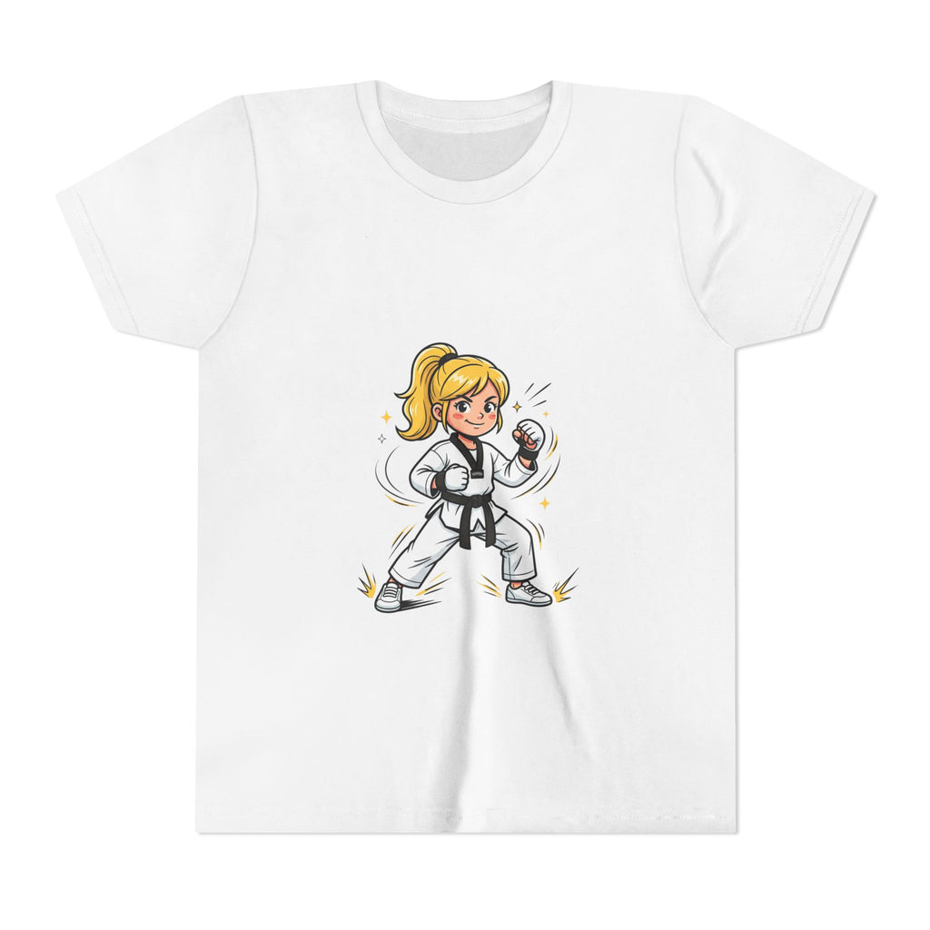Youth Karate Girl Tee — Girls Martial Arts Short Sleeve Shirt