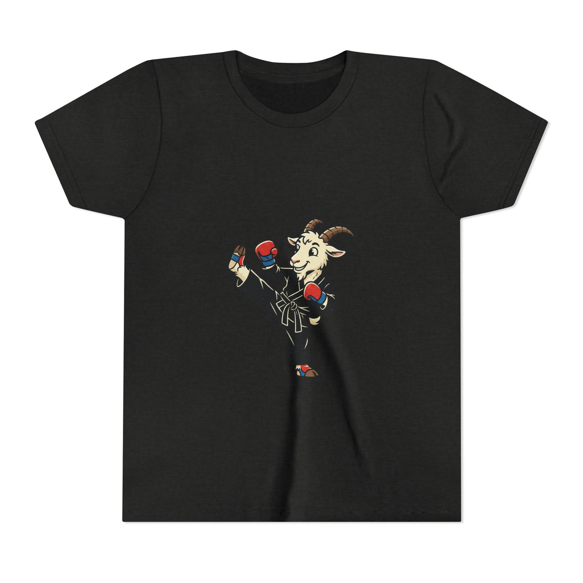 Kids Martial Arts Goat Tee — Youth Karate Kick Shirt