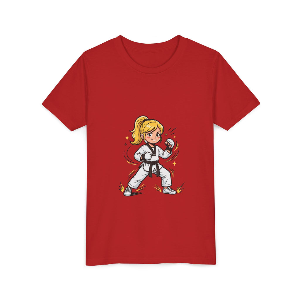 Youth Karate Girl Tee — Girls Martial Arts Short Sleeve Shirt