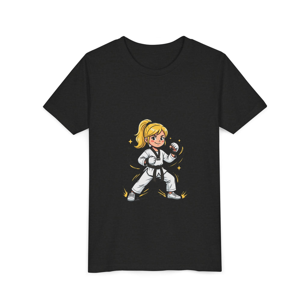 Youth Karate Girl Tee — Girls Martial Arts Short Sleeve Shirt