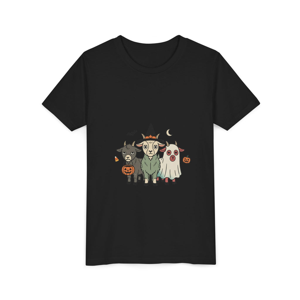 Kids Halloween Goat Squad Tee — Cute Witch, Ghost & Pumpkin Costume Shirt