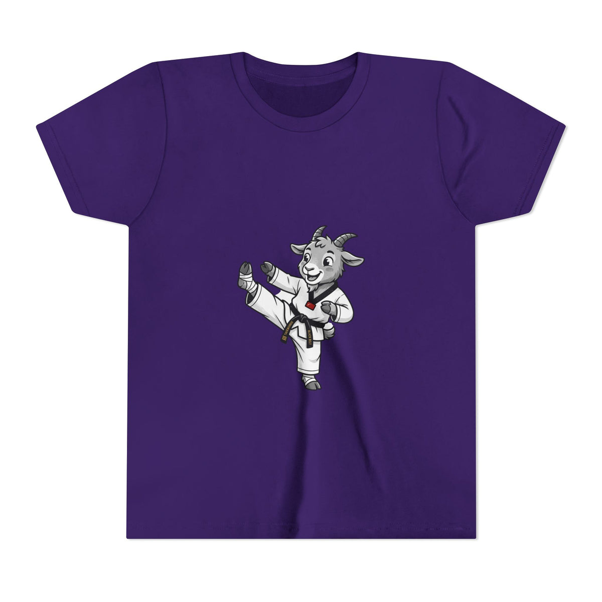 Youth Karate Goat T-Shirt — Cute Martial Arts Kid Tee