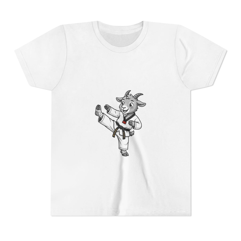 Youth Karate Goat T-Shirt — Cute Martial Arts Kid Tee