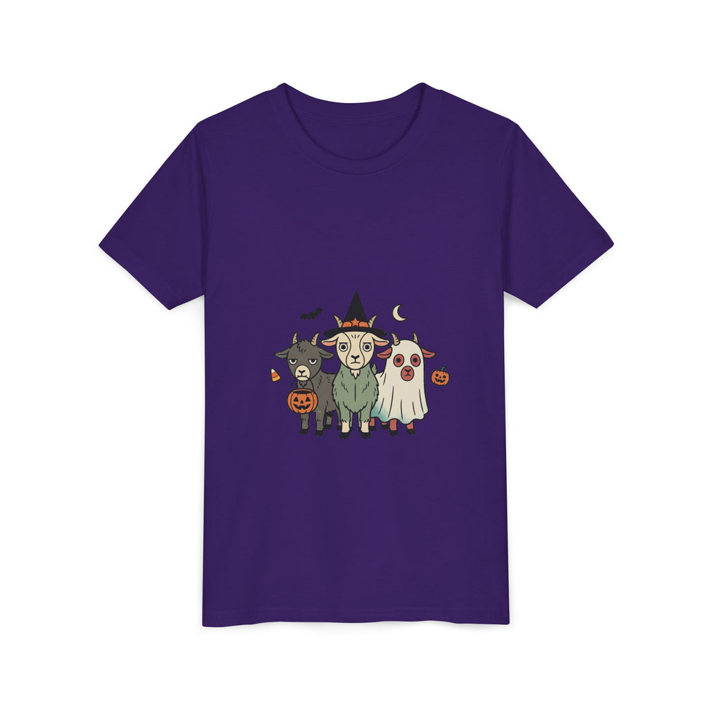 Kids Halloween Goat Squad Tee — Cute Witch, Ghost & Pumpkin Costume Shirt