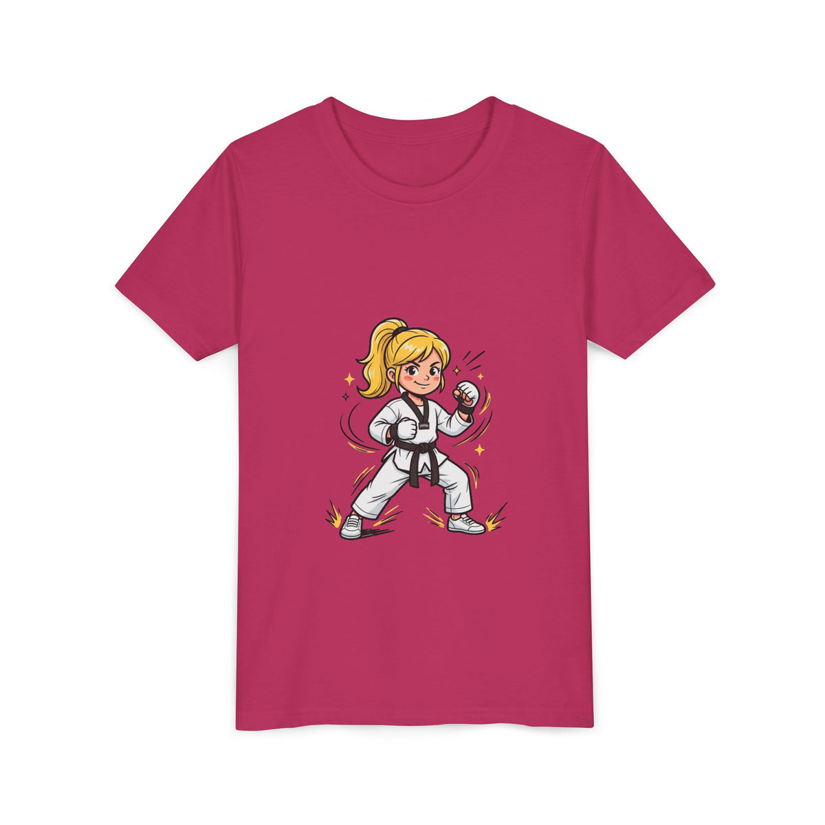 Youth Karate Girl Tee — Girls Martial Arts Short Sleeve Shirt