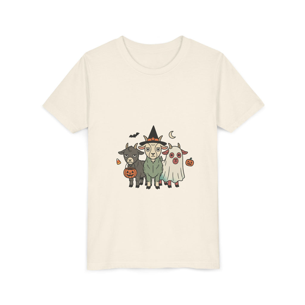 Kids Halloween Goat Squad Tee — Cute Witch, Ghost & Pumpkin Costume Shirt