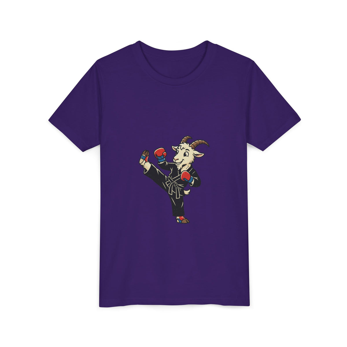 Kids Martial Arts Goat Tee — Youth Karate Kick Shirt